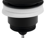 Omp Tea Umyvadlová Výpust 5/4“, Click-clack, Velká Zátka, 10-45mm, černá Mat