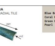 Sokl jako kámen Gres Aragón Ocean Blue Bali Cantonera External Radial 29,7x4,2 Matt. - modrá