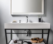 Sapho Ska Konzole S Policí 900x400x460mm, černá Mat