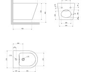 OMNIRES - Tampa Bidet, 51 X 37 Cm Bílá Lesk /bp/ Tampabibp