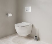 WC štětka Chrome II CR II 411 - CR II 411.00CR WC štětka s nádobkou, chrom X07P1372