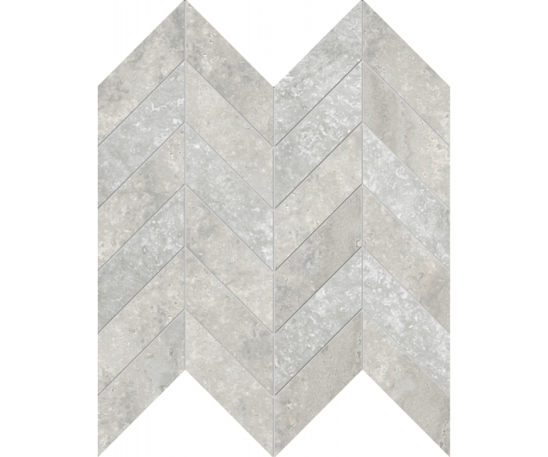 Dlažba jako kámen EdimaxAstor Stream Mosaico Chevron Silver 30x30 - šedá