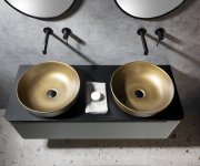 Sapho Priori Keramické Umyvadlo Na Desku, ø 41,5cm, Bronz