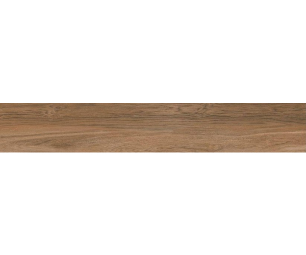 Dlažba jako dřevo Gres Aragón Rodeno Nogal 20x120 Matt. Rett. - hnědá