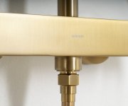 Sapho Cubemix Sprchový Sloup S Pákovou Baterií, Zlato Mat