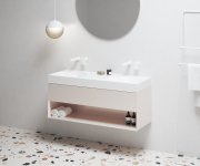 Dvojumyvadlo Lite 120, bez otvorů pro baterie, bez přepadu - Dvojumyvadlo Lite 120, bez otvorů pro baterie, bez přepadu XJX01312001