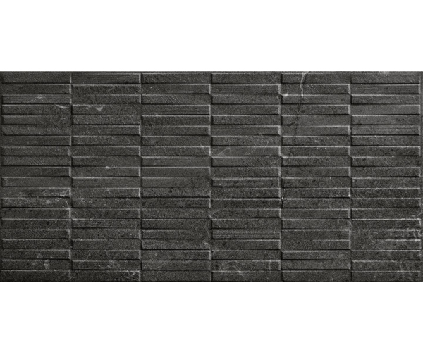 Dekor jako kámen Coem Blendstone Graphite Pieces 30x60 Nat. Rett. - antracitová