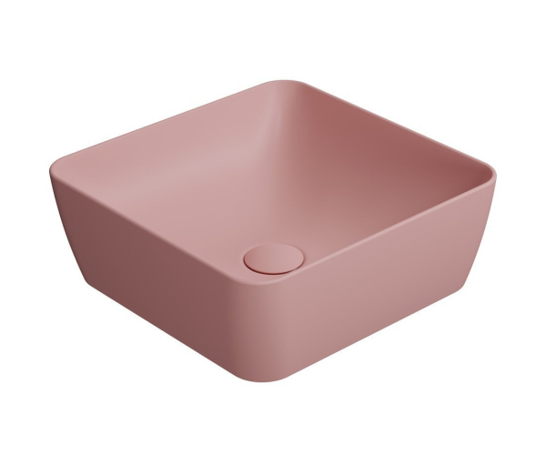 Gsi Sand/nubes Keramické Umyvadlo Na Desku 38x38cm, Blush Mat