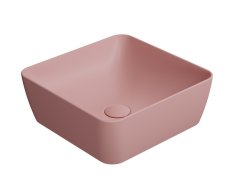Gsi Sand/nubes Keramické Umyvadlo Na Desku 38x38cm, Blush Mat
