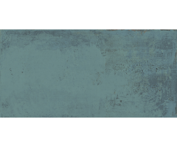 Dlažba jako kov Aparici Metallic Green 50x100 Nat. Rett. - tyrkysová