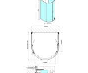 Polysan Easy Půlkruhová Sprchová Zástěna 1000x1000mm