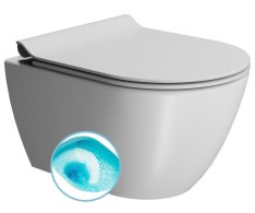 Gsi Pura Závěsná Wc Mísa, Swirlflush, 36x50cm, Bílá Dual-mat