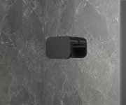 Polysan Globe Black Obdélníkový Sprchový Kout 800x900mm, Matné Sklo, Levé