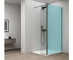 Polysan Esca Otočný Panel K Instalaci Na Fixní Sklo, 300mm, černá Mat