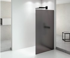 Polysan Architex Black Matt Sprchová Zástěna 1462mm, Kouřové Matné Sklo