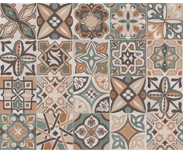 Dlažba jako cihla CIR Italica Terra Classica MIX Verde 20x20