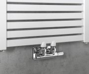 Aqualine Tondi Otopné Těleso Rovné 450x1330 Mm, Středové Připojení, Bílá
