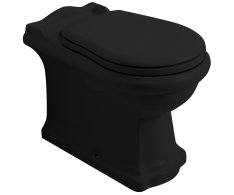 Kerasan Retro Wc Mísa Stojící, 39x61cm, Spodní/zadní Odpad, černá Mat