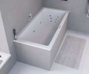 Polysan Marlene Hydromasážní Vana, 170x80x48cm, Attraction Hydro-air, Chrom