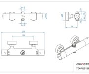 Ippari, Teleskopické Rameno S Termo Baterií Persei (150mm) A Kompletní Sprchovou Sadou (sprcha Thin 200mm, Evve) TO-PE3130-SET3