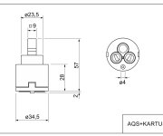 Kartuše Pro Baterii Alt10202, Alt10300, Alt10800 A Dak10202 (nízká - Jeden Kolík) AQS+KARTUS-5