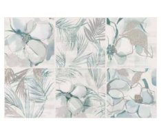 Elios Clay Flower Ocean-Aqua 10x10 Decoro