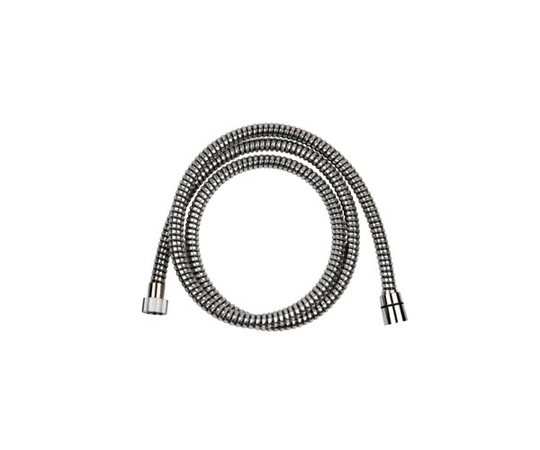 Shp200bc150 - Sprchová Plastová Hadice, Délka 150 Cm, Otočná Koncovka, černá-chrom