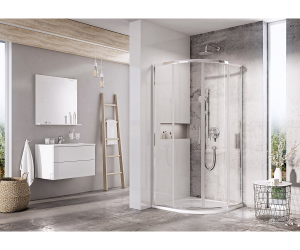 Sprchový kout Blix Slim BLSCP4 - BLSCP4 80x80, lesk+transparent