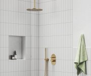 Výtokové rameno stropní - 704.60GLB Sprchové rameno stropní 30 cm, zlato kartáčované X07P1243