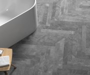 Dlažba jako mramor Equipe Marmoris Anthracite 7,5x60 - antracitová
