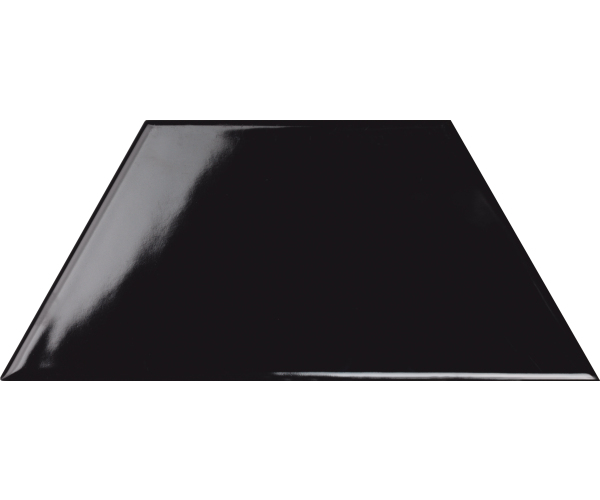 Obklad Tonalite Trapez Glossy Ardesia 23x10 - černá