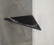 Sapho Abeline Rohová Polička Rockstone 250x250mm, Black Attica