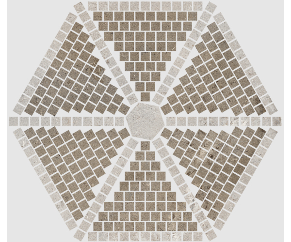 Mozaika Ascot Signature Stone Mosaico Star Dark 36,4x32 Nat. Rett.
