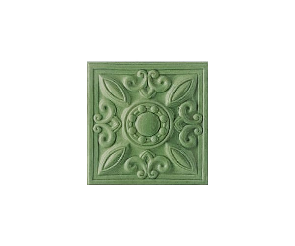 Retro dekor Grazia Essenze Neoclassico Pino 13x13 Luc. - zelená