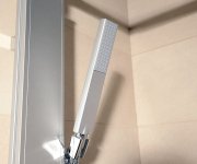 Aqualine Rome Sprchový Sloup K Napojení Na Baterii, Hlavová, Ruční Sprcha, Chrom