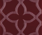 Vzorovaný dekor Aleluia Urban Atelier Decor Glam Sangue 10x10 - vínová