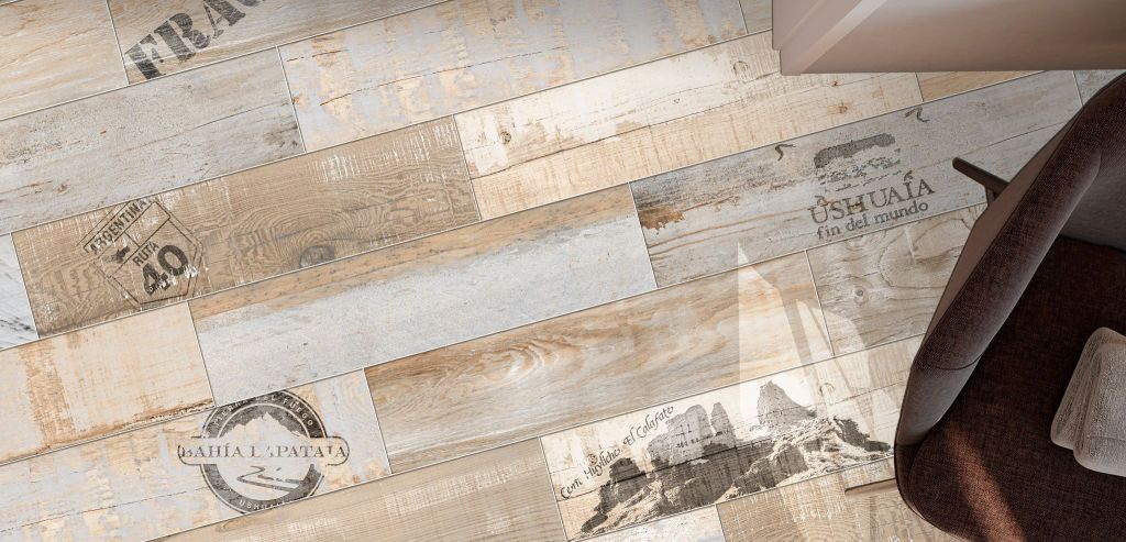 Realizace Obklad s dekorem natřeného dřeva Codicer Catan Decors