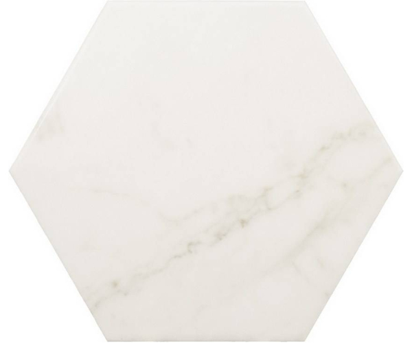 Dlažba jako kámen Equipe Carrara Hexagon 17,5x20 - bílá