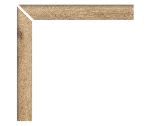Schodovka jako dřevo APE Koen Zanquin Recto Izq. Caramello 8x60 Matt Rett. - hnědá