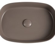 Isvea Infinity Oval Keramické Umyvadlo Na Desku, 55x36cm, Taupe