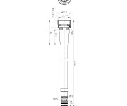 Sapho Sprchová Hadice Pro Výsuvné Sprchy, F1/2"-průměr 11mm, 180cm