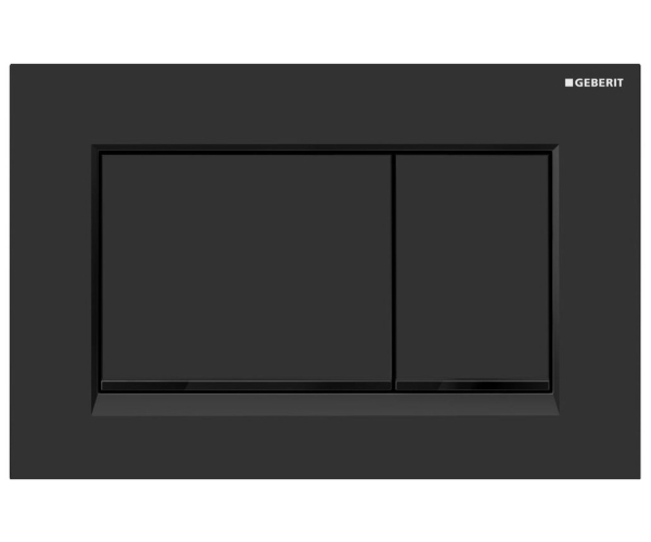 Geberit Sigma30 Ovládací Tlačítko, Easy To Clean, černá Mat