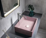 Sapho Formigo Betonové Umyvadlo Na Desku, 47,5x36,5cm, Růžová Mat