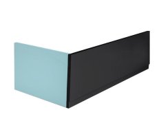 Polysan Plain Panel čelní 180x59cm, černá Mat, Pravý