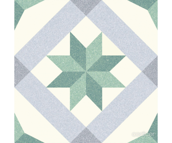 Vzorovaná dlažba Codicer Riviera Menton Green 25x25