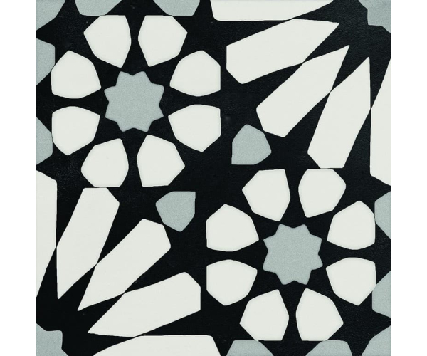 Retro dlažba Elios Deco Anthology Etnic B B&W 20x20
