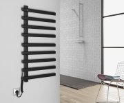 Sapho Elcor Elektrický Sušák Ručníků 480x920x50 Mm, 128 W, černá Mat