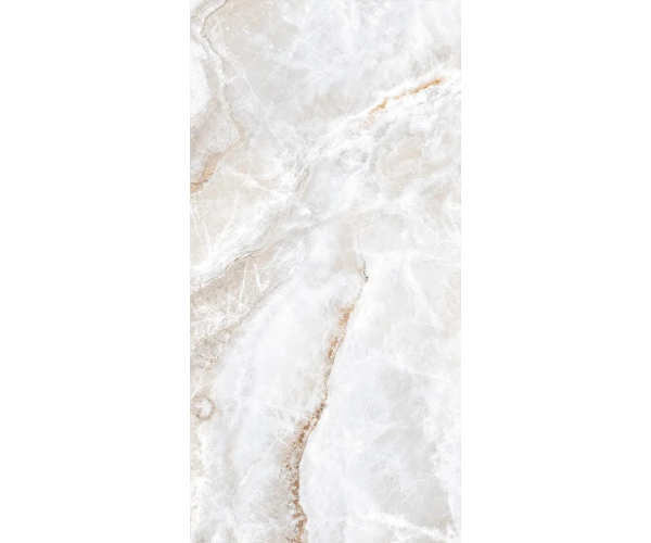 Dlažba jako mramor Bottega Glamour ONICE CHRYSTAL 60x120 Mat. Rett. - bílá