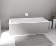 Polysan Cascata Obdélníková Vana 185x85x45cm, Kaskáda Bílá