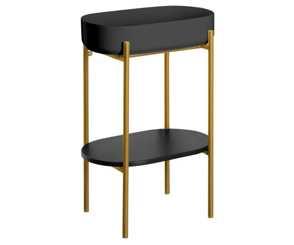 Sapho Puno Podstavec S Umyvadlem 550x860x360mm, Zlato Mat
